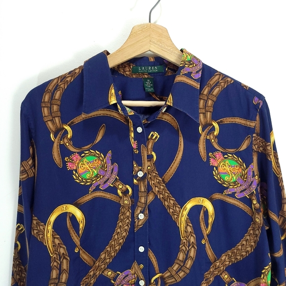 Lauren Ralph Lauren Bridle Belts & Crests Shirt - Picture 2 of 9
